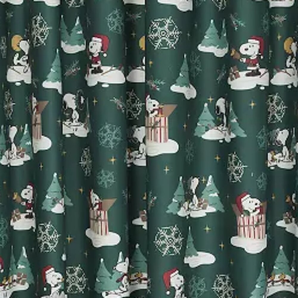 St. Nicholas Square® Peanuts Snoopy Holiday Shower Curtain